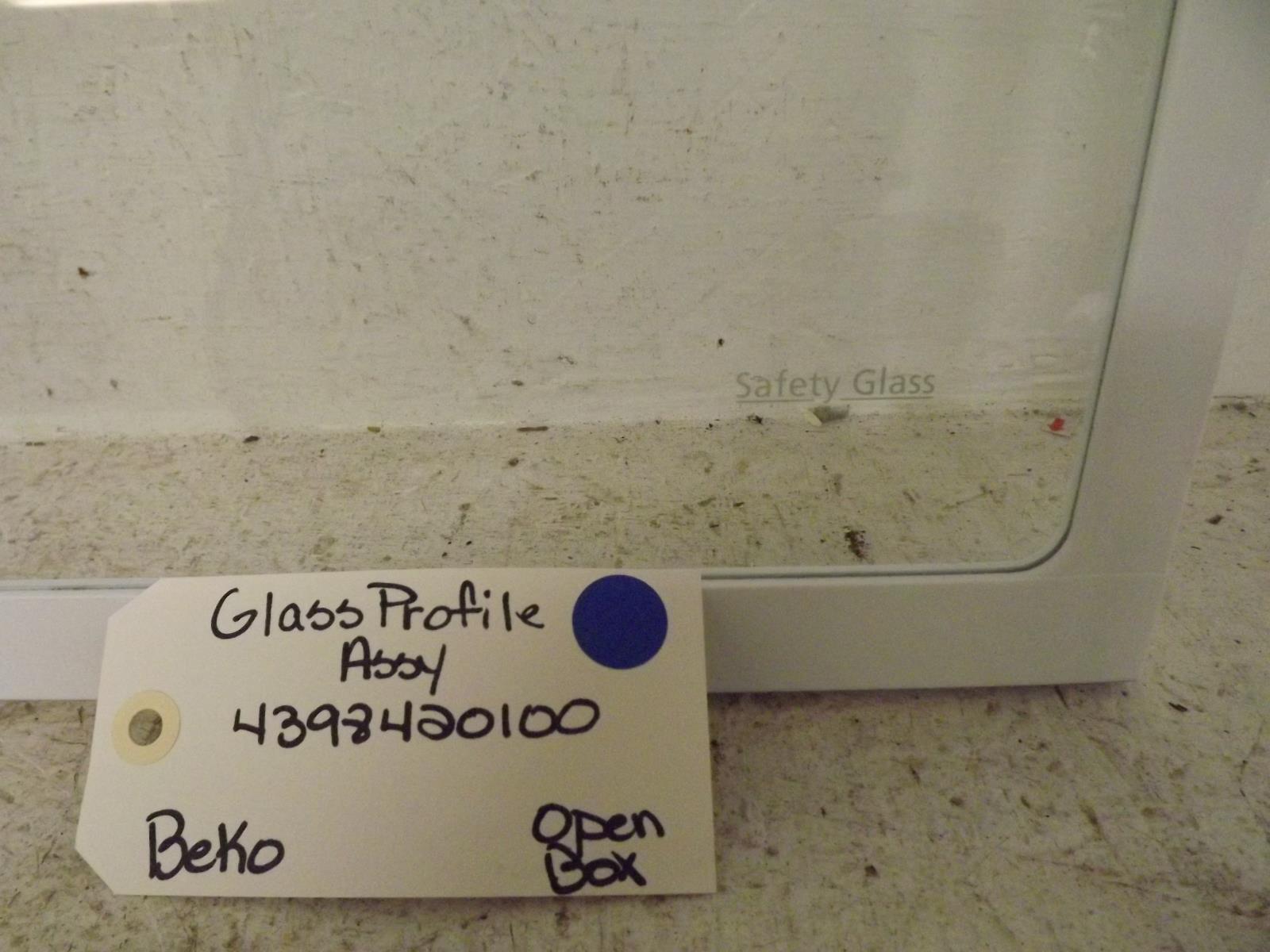 Beko Refrigerator 4398420100 Glass Profile Assy Open Box Beko Refrigerator 4398420100 Glass Profile Assy Open Box